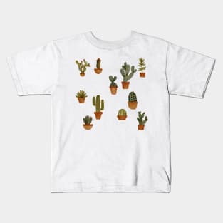 Succulent pattern Kids T-Shirt